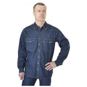 Рубашка мужская 12190 RW M Темно-Синий Montana. Цвет: синий