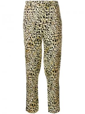 Укороченные брюки с леопардовым принтом De La Vali