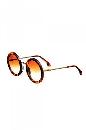 Солнцезащитные очки Quant ручной работы в Италии , коричневый Bertha