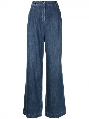 Широкие джинсы 2008-го года с завышенной талией Chanel Pre-Owned. Цвет: синий