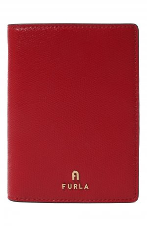 Кожаная обложка для паспорта Furla. Цвет: красный