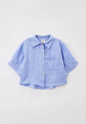 Рубашка домашняя Norveg HomeStory Linen. Цвет: голубой