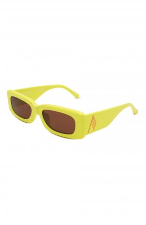 Солнцезащитные очки The Attico. Цвет: жёлтый