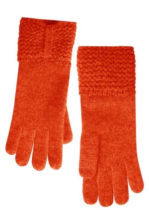 Перчатки LES ATELIERS DE LA MAILLE. Цвет: оранжевый
