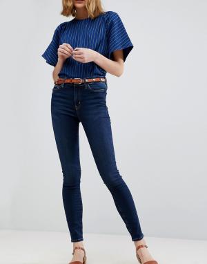 Облегающие джинсы скинни M.i.h MiH Jeans. Цвет: синий