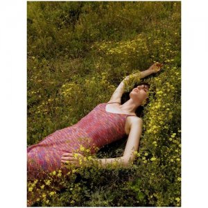 Вязаное платье LESYANEBO Персиковый/Многоцветный. Цвет: коралловый