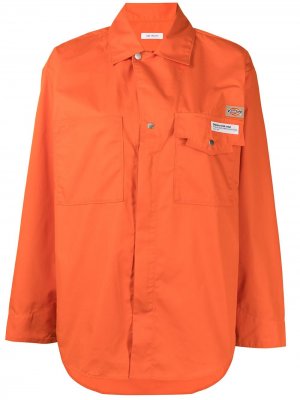 Куртка-рубашка с логотипом из коллаборации Dickies Toga. Цвет: оранжевый
