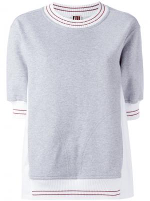 Two-in-one sweatshirt IM Isola Marras I'M. Цвет: серый