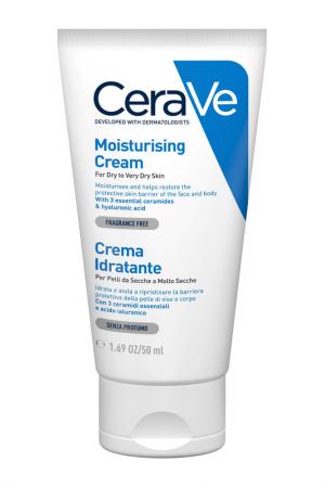 Увлажняющий крем 50 мл CeraVe. Цвет: белый