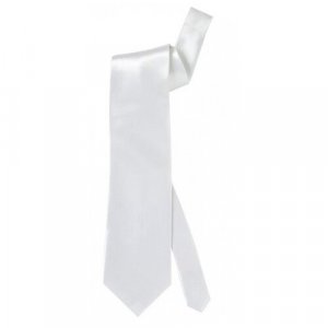 Белый сатиновый галстук (9724) WIDMANN. Цвет: белый