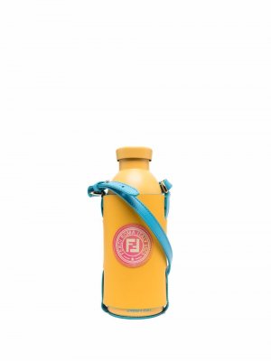 Сумка для бутылки с логотипом Fendi. Цвет: желтый