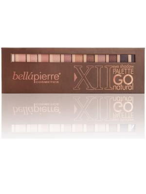 Bellapierre cosmetics TEP002 Go Natural Палитра из 12 компактных пигментов. Цвет: бежевый
