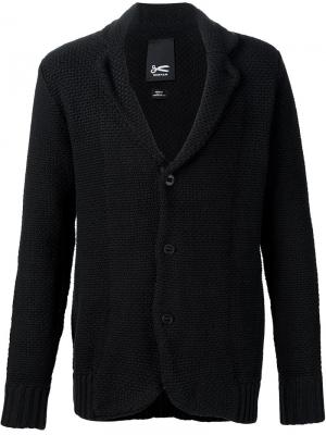 Трикотажный пиджак Denham. Цвет: чёрный