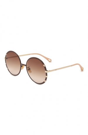 Солнцезащитные очки Chloé. Цвет: коричневый