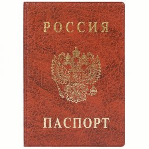 Обложка для паспорта , коричневый DPSkanc. Цвет: коричневый