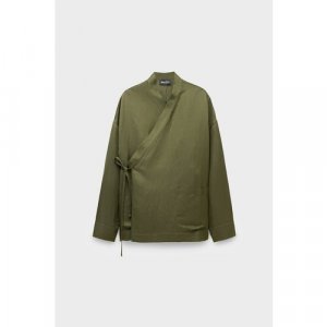 Пиджак, силуэт свободный, размер 50, зеленый Andrea Ya’aqov. Цвет: зеленый/оливковый