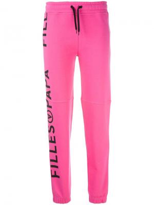 Спортивные брюки Kenny Cotton Filles A Papa. Цвет: розовый и фиолетовый