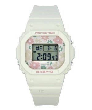 Baby-G Retro Flower Field Digital White Resin Strap Quartz BGD-565RP-7 100M Women s Watch Casio