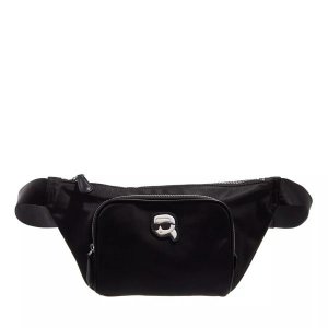 Поясная сумка ikonik 2.0 nylon bumbag, черный Karl Lagerfeld
