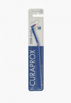 Зубная щетка Curaprox Монопучковая single & sulcular, 6мм. Цвет: синий