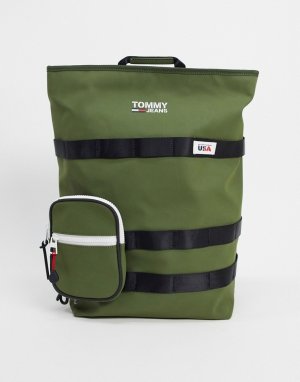 Повседневный рюкзак в стиле милитари -Зеленый Tommy Jeans