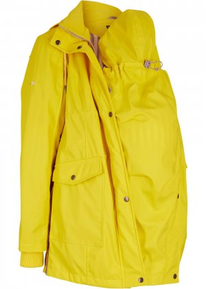 Куртка-дождевик для беременных bonprix. Цвет: желтый