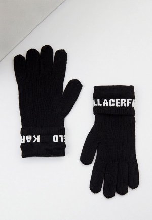 Перчатки Karl Lagerfeld. Цвет: черный