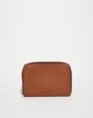 Кожаный бумажник Viglot Sandqvist. Цвет: коричневый