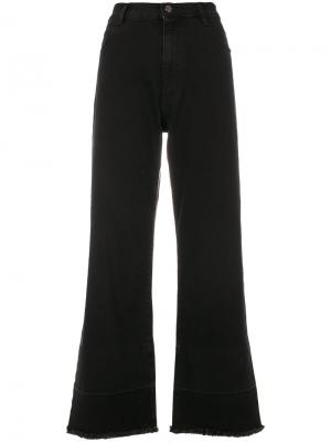 Укороченные расклешенные джинсы Vivetta. Цвет: черный