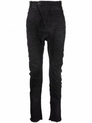 Stitch-detail skinny jeans Masnada. Цвет: черный