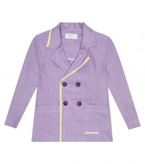 Льняной пиджак , фиолетовый Paade Mode