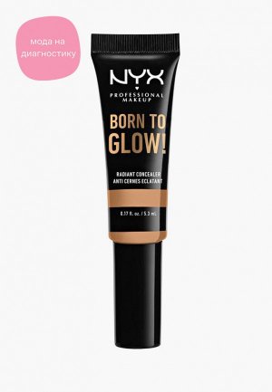 Консилер Nyx Professional Makeup Born To Glow Radiant Concealer с эффектом сияния, оттенок 10.3, Neut Buf, 5,3 мл. Цвет: бежевый