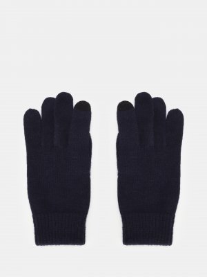 Перчатки Just Clothes. Цвет: темно-синий