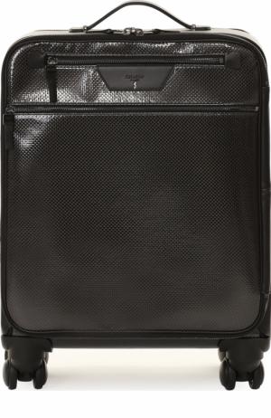 Дорожный чемодан на колесиках Serapian. Цвет: черный