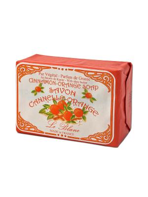Косметическое мыло в картонной коробке Корица-Апельсин 100гр. Le Blanc.. Цвет: оранжевый