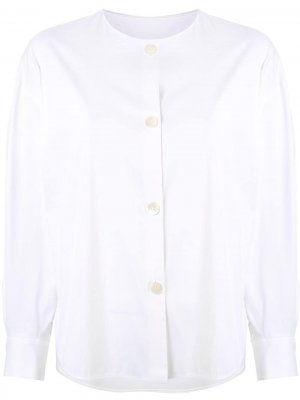 Поплиновая рубашка Tomorrowland. Цвет: белый