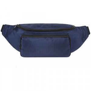 Сумка поясная , фактура плетеная, синий Street Bags. Цвет: синий/темно-синий
