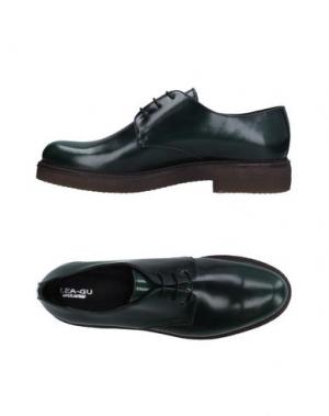 Обувь на шнурках LEA-GU. Цвет: темно-зеленый