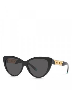 Солнцезащитные очки «кошачий глаз», 56 мм , цвет Black Tiffany & Co.