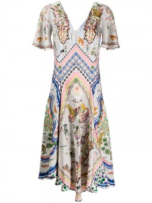 Платье Sedona Emma с принтом Liberty London. Цвет: белый