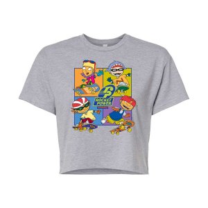 Укороченная футболка Rocket Power Grid для юниоров , серый Nickelodeon