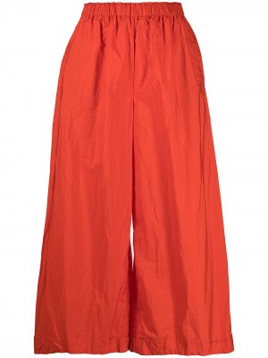 Укороченные брюки широкого кроя Daniela Gregis. Цвет: красный