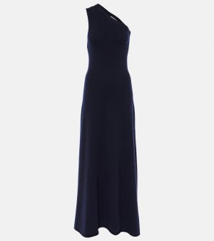 Платье макси n°301 из лебединого кашемира , синий Extreme Cashmere