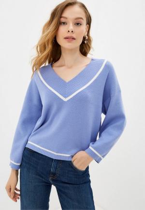 Пуловер JDY. Цвет: голубой