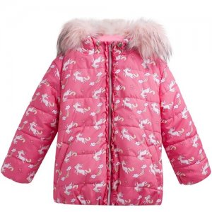 Куртка для девочек, размер 80, коралловый Bembi. Цвет: коралловый