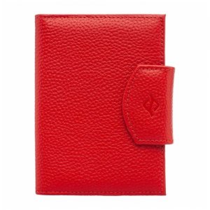 Женский кожаный бумажник водителя Hills Red 10160/RD Lakestone. Цвет: красный