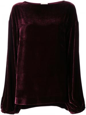 Классическая блузка шифт Mantu. Цвет: розовый и фиолетовый