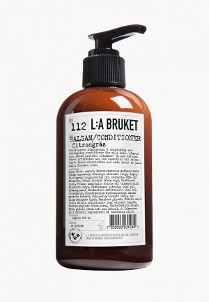 Кондиционер для волос La Bruket 112 CITRONGRAS 250 ml. Цвет: белый