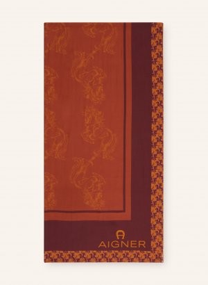 Шарф AIGNER, темно-красный Aigner
