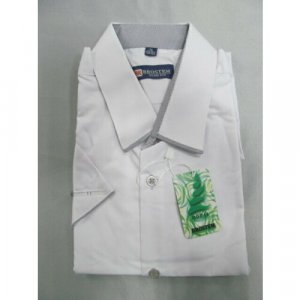 Школьная рубашка , размер 34, белый, серый Brostem. Цвет: белый/белый-серый/серый